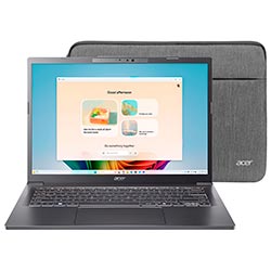 Notebook Acer Aspire 14 AI A14-52MT-701K Intel Core Ultra 7 258V Tela Touch WUXGA 14" / 32GB de RAM / 1TB SSD / Win11Home - Steel Cinza (Inglês)