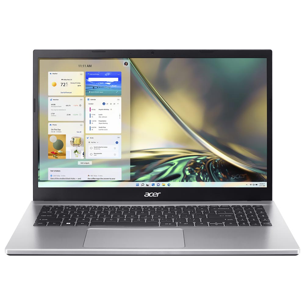 Notebook Acer Aspire 3 15 A315-24PT-R08Z AMD Ryzen 3 7320U Tela Touch Full HD 15.6" / 8GB de RAM / 256GB SSD - Pure Prata (Inglês)