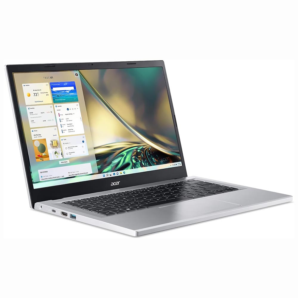 Notebook Acer Aspire 3 A314-23P-R3QA AMD Ryzen 5 7520U Tela Full HD 14.0" / 8GB de RAM / 512GB SSD - Pure Prata (Inglês)