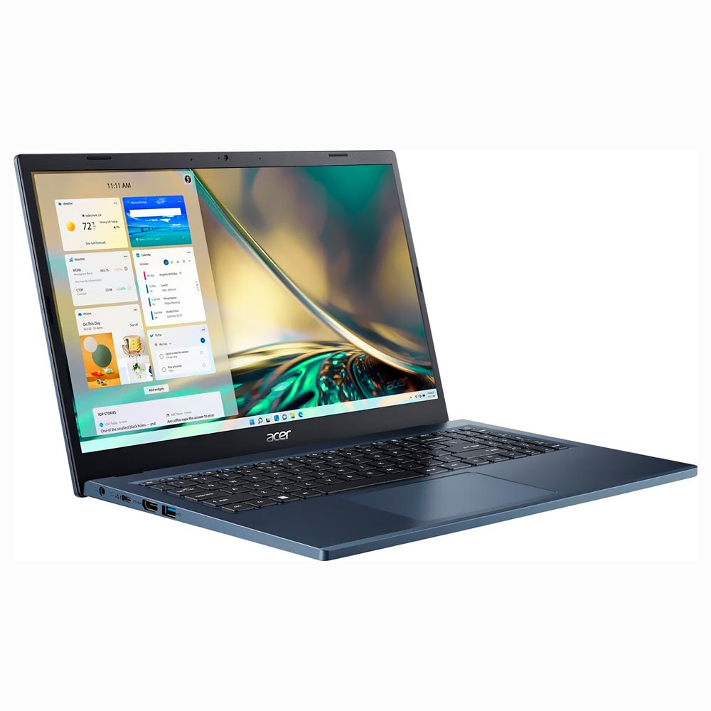 Notebook Acer Aspire 3 A315-24PT-R90Z AMD Ryzen 5 7520U Tela Full HD 15.6" / 8GB de RAM / 512GB SSD - Steam Azul (Inglês)