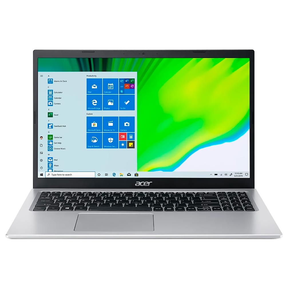 Notebook Acer Aspire 3 A315-58-56K7 Intel Core i5 1135G7 Tela Full HD 15.6" / 12GB de RAM / 512GB SSD - Pure Prata (Inglês)