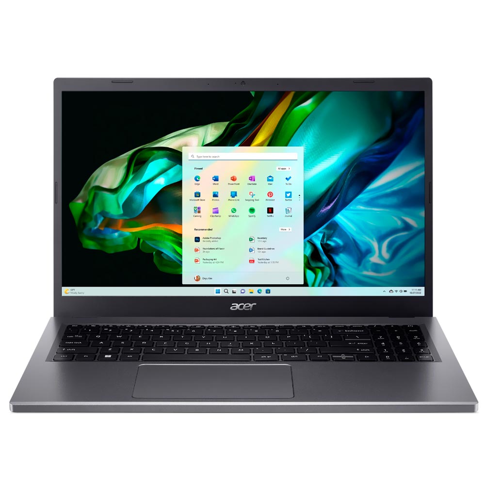 Notebook Acer Aspire 5 15 A515-58P-574P Intel Core i5 1335U Tela Full HD 15.6" / 8GB de RAM / 256GB SSD - Steel Cinza (Inglês)