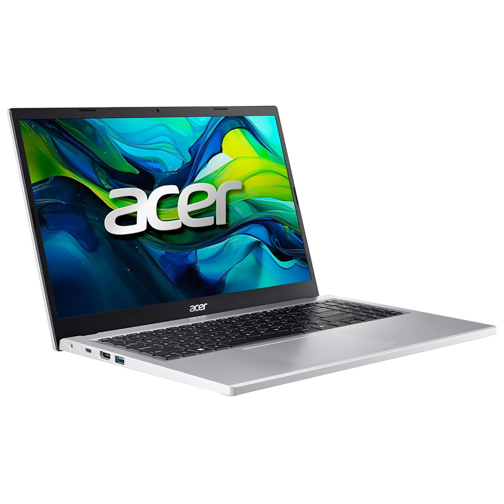 Notebook Acer Aspire GO 15 AG15-31P-3947 Intel Core i3 N305 Tela Full HD 15.6" / 8GB de RAM / 128GB UFS - Pure Prata (Inglês)