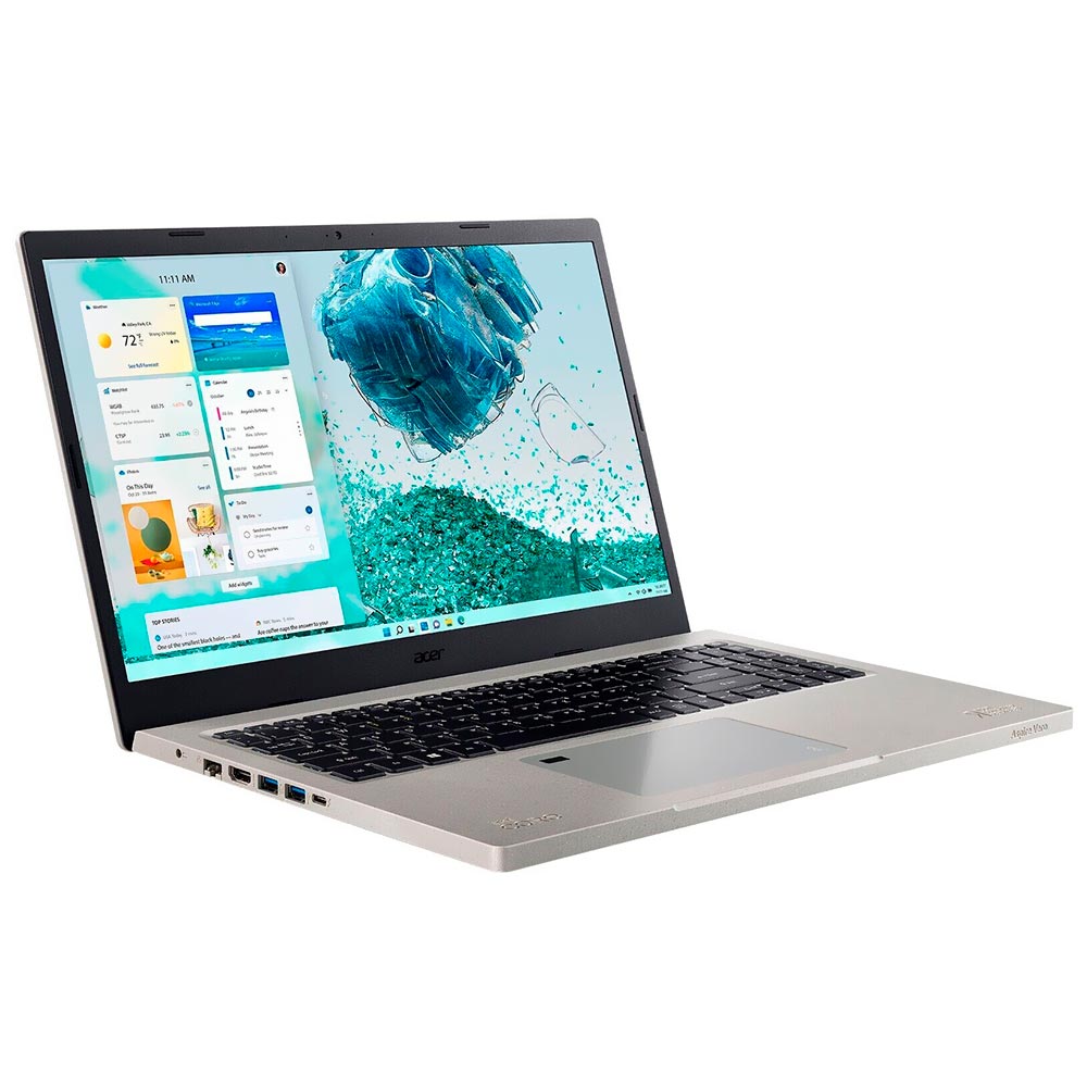 Notebook Acer Aspire Vero AV15-52-5488 Intel Core i5 1235U Tela Full HD 15.6" / 8GB de RAM / 512GB SSD - Cobblestone Cinza (Inglês)