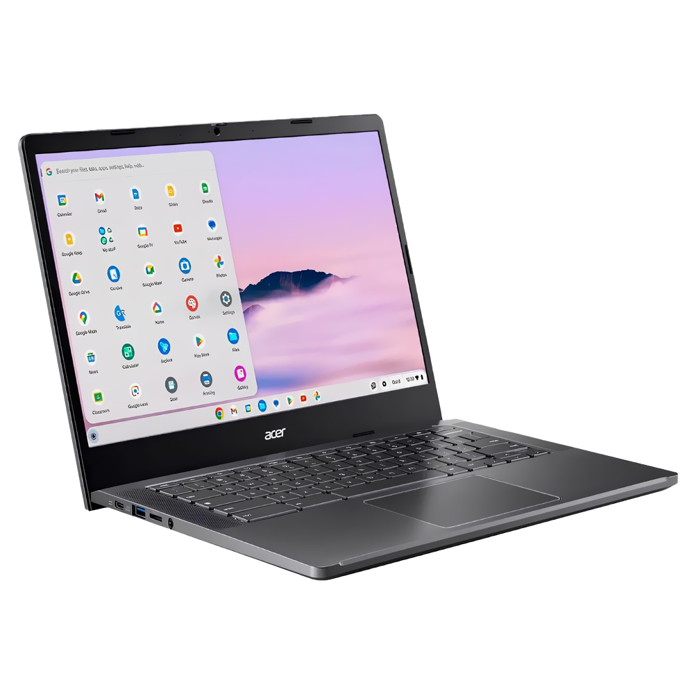 Notebook Acer Chromebook Plus 514 CB514-4HT-359X Intel i3 N305 Tela Touch FHD 14" / 8GB de RAM / 512GB SSD - Steel Cinza (Inglês)