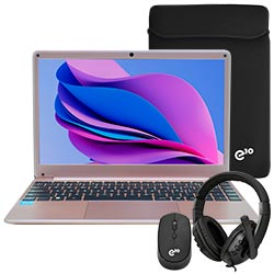 Notebook Acer GadGet E10 ETBook SE CWI514 Intel Celeron N4020 Tela Full HD 14" / 8GB de RAM / 256GB SSD / Win11 - Rose (Português / Espanhol)