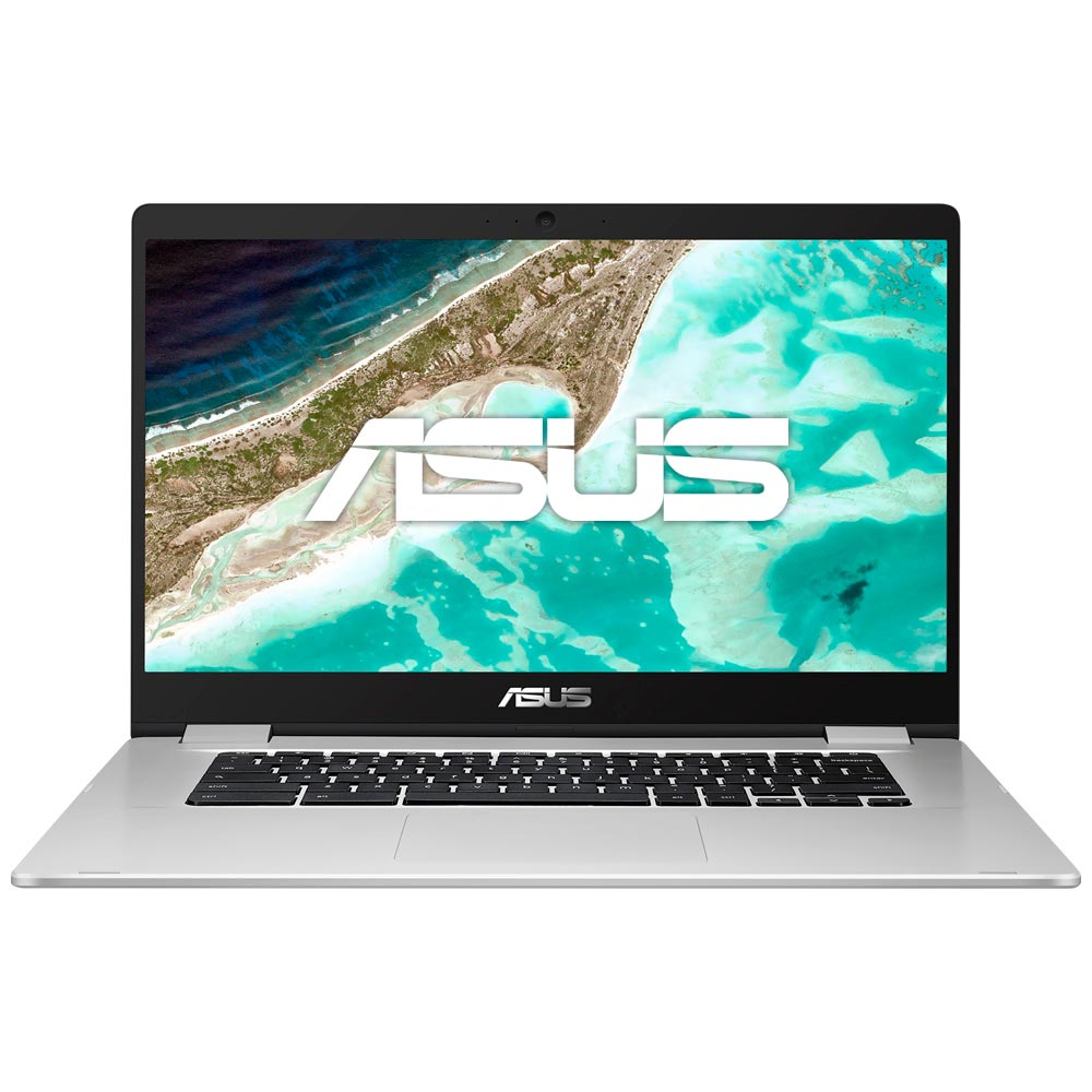 Notebook ASUS Chromebook C523NA-TH44F Intel Celeron N3350 Tela Full HD 15.6" / 4GB de RAM / 64GB eMMC - Prata (Inglês)