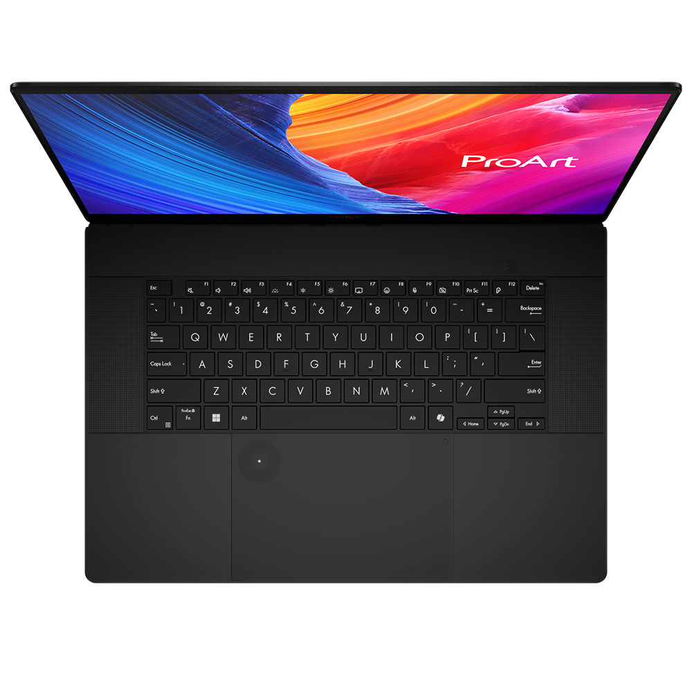 Notebook ASUS ProArt P16 H7606WI-P16.R3704070 AMD Ryzen AI 9 HX 370 Tela OLED WQUXGA 16" / 32GB de RAM / 2TB SSD / GeForce RTX4070 8GB - Preto (Inglês)
