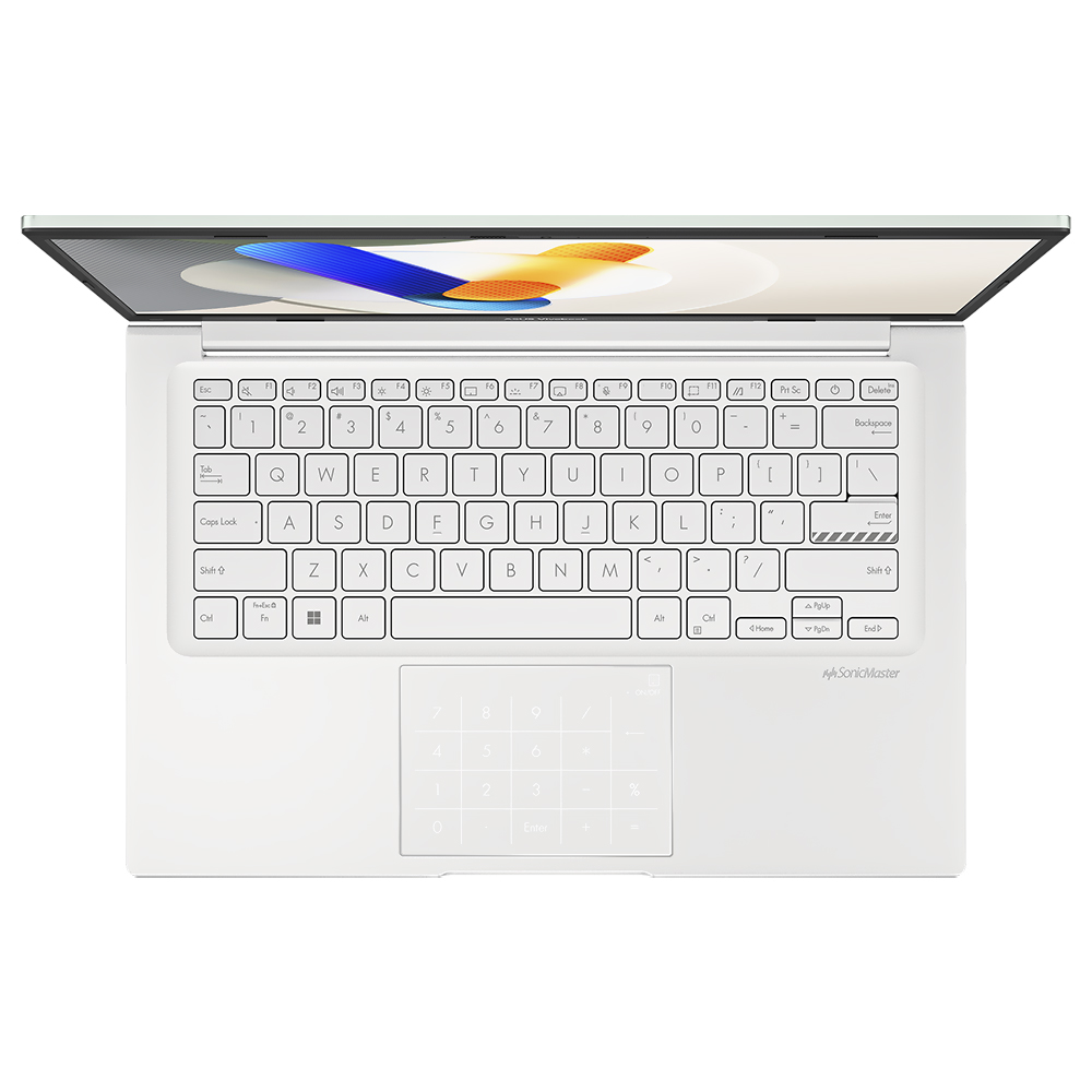 Notebook ASUS Vivobook 14 F1404VAP-QB51-GR Intel Core 5 120U Tela Full HD 14" / 8GB de RAM / 512GB - Vanilla Basil (Inglês)