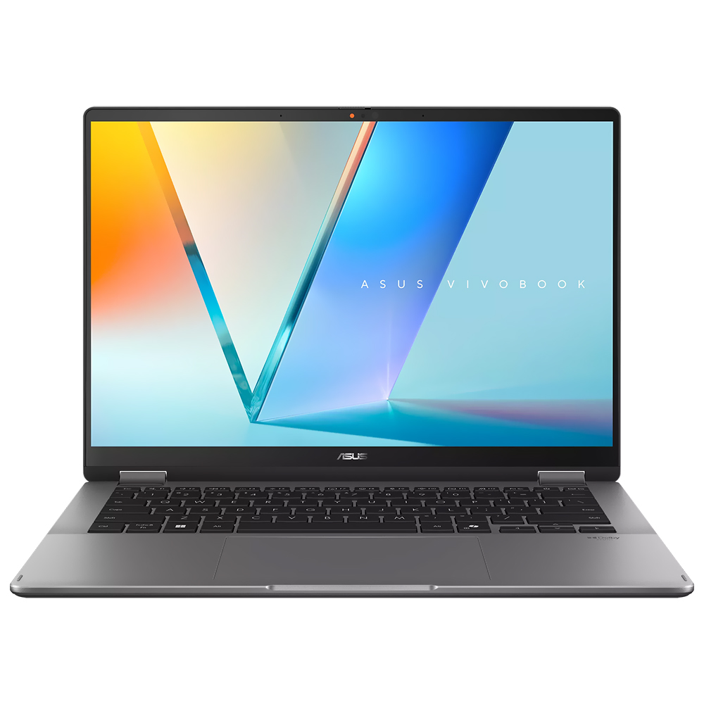 Notebook ASUS VivoBook 14 Flip TP3407SA-DS74T Intel Core Ultra 7 256V Tela Touch OLED WUXGA 14.0" / 16GB de RAM / 1TB SSD / Win11Home - Matte Cinza (Inglês)