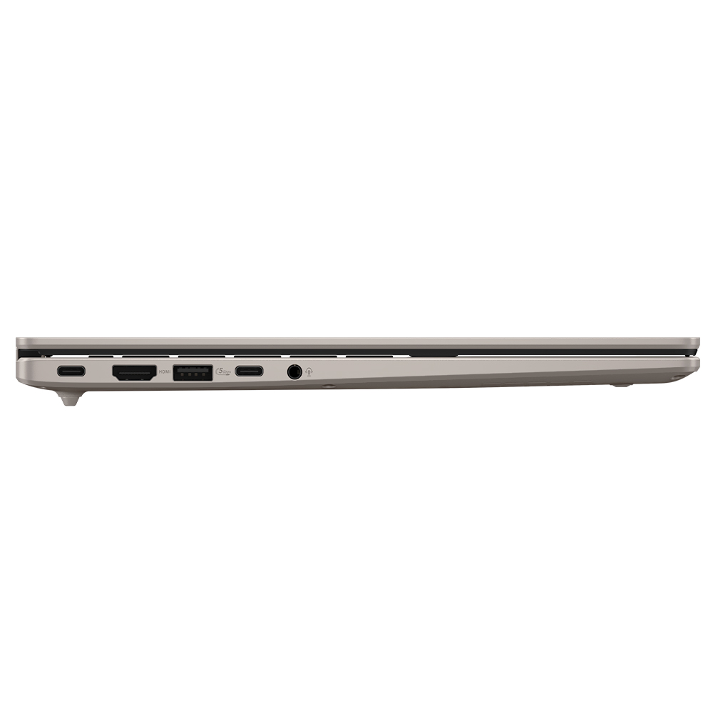 Notebook ASUS Vivobook 14 M1407KA-PS74 AMD Ryzen AI 7 350 Tela WUXGA 14.0'' / 16GB de RAM / 512GB SSD - Platinum Dourado (Inglês)