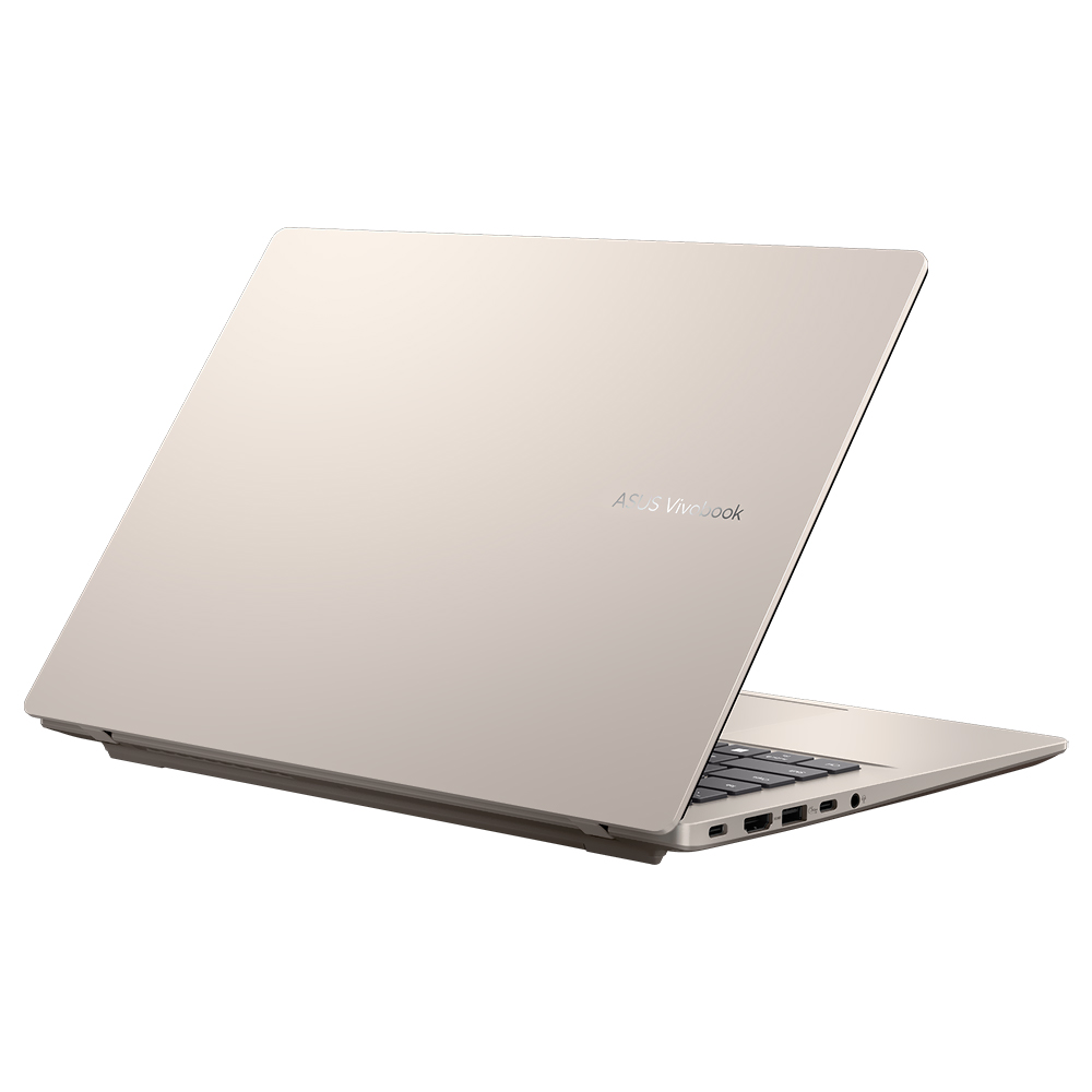 Notebook ASUS Vivobook 14 M1407KA-PS74 AMD Ryzen AI 7 350 Tela WUXGA 14.0'' / 16GB de RAM / 512GB SSD - Platinum Dourado (Inglês)