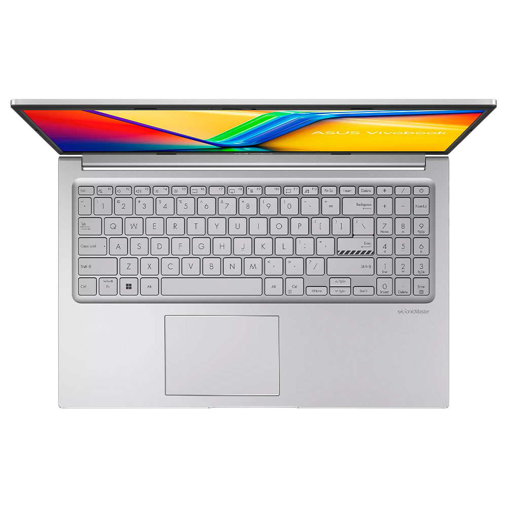 Notebook ASUS Vivobook 15 F1504VA-WS51 Intel Core i5 1334U Tela Full HD 15.6" / 8GB de RAM / 512GB SSD - Cool Prata (Inglês)