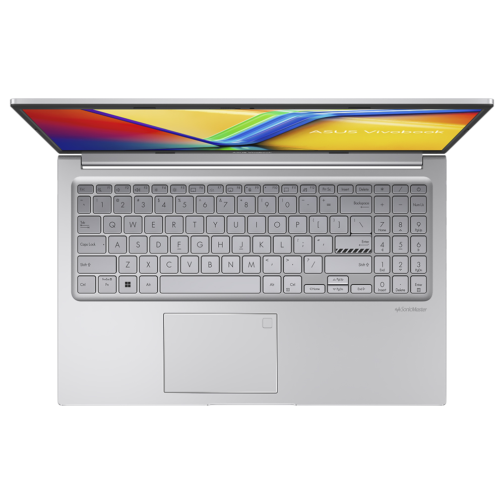 Notebook ASUS Vivobook 15 F1504VAP-BS54T Intel Core 5 120U Tela Touch FHD 15.6" / 12GB de RAM / 512GB SSD - Cool Prata (Inglês)