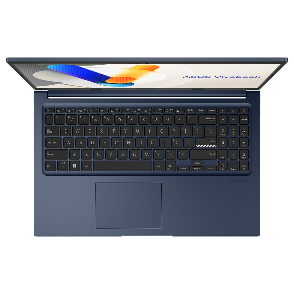 Notebook ASUS Vivobook F1504ZA-WH52 Intel Core i5 1235U Tela Full HD 15.6" / 8GB de RAM / 256GB SSD - Quiet Azul (Inglês)