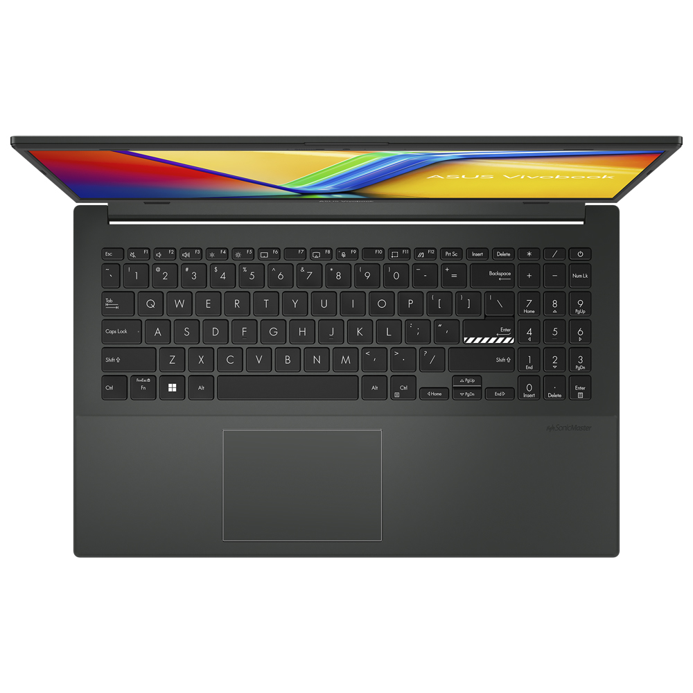 Notebook ASUS Vivobook GO E1504GA-WB31 Intel Core i3 N305 Tela Full HD 15.6" / 8GB de RAM / 128GB SSD - Mixed Preto (Inglês)