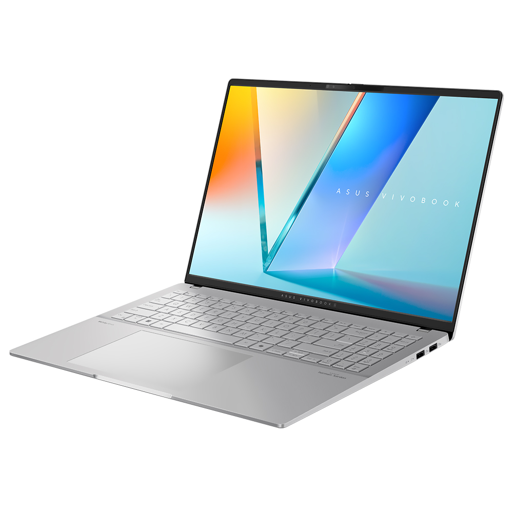 Notebook ASUS Vivobook S 16 OLED M5606WA-IS99 AMD Ryzen AI 9 365 Tela OLED QHD+ / 32GB de RAM / 1TB SSD - Cool Prata (Inglês)