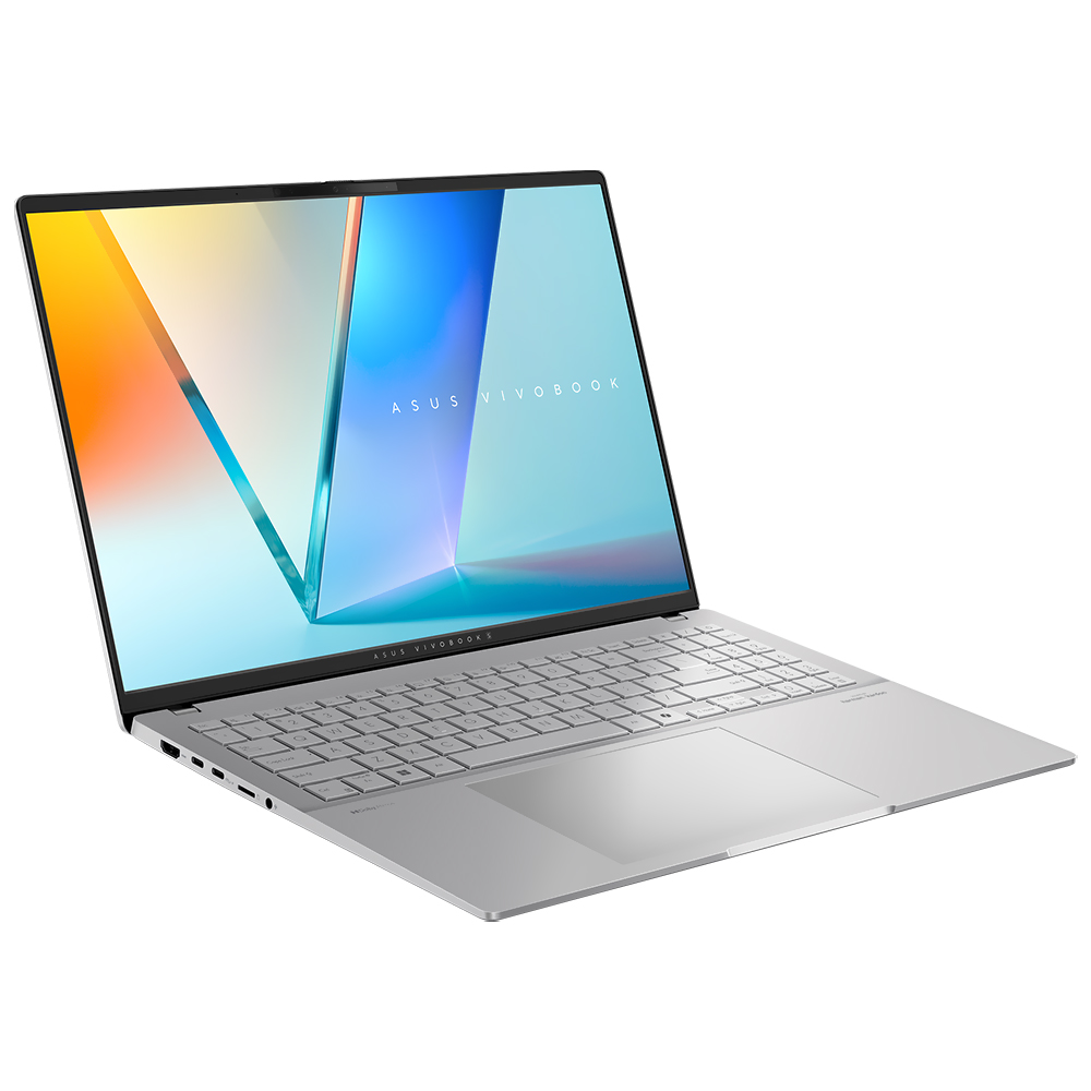 Notebook ASUS Vivobook S 16 OLED M5606WA-IS99 AMD Ryzen AI 9 365 Tela OLED QHD+ / 32GB de RAM / 1TB SSD - Cool Prata (Inglês)