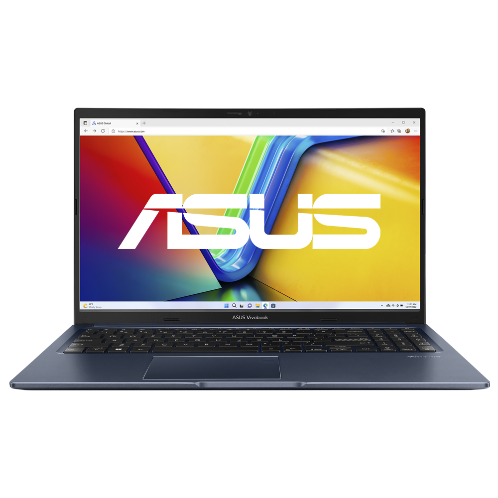 Notebook ASUS Vivobook X1502VA-BQ583W Intel Core i7 13620H Tela Full HD 15.6" / 16GB de RAM / 512GB SSD / Win11Home - Quiet Azul (Inglês)