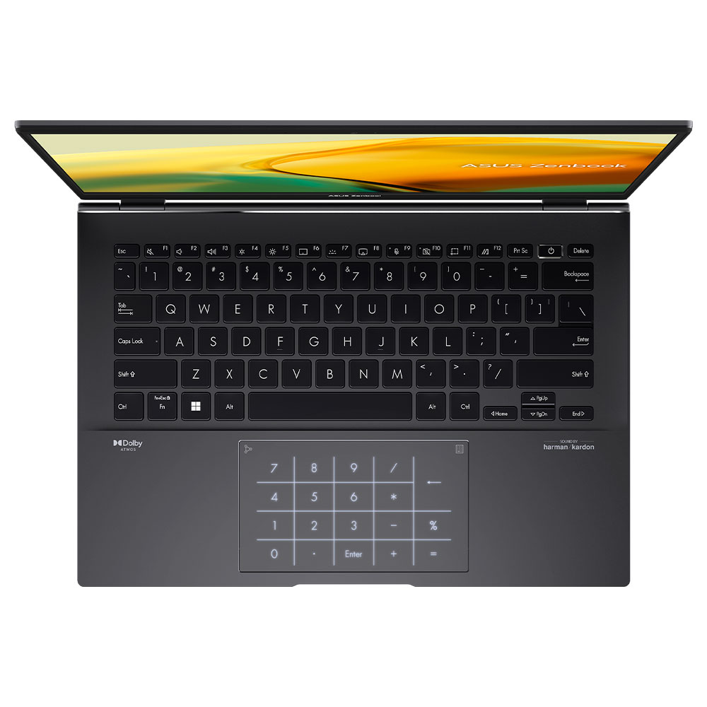 Notebook ASUS Zenbook 14 OLED UM3402YA-WS51T AMD Ryzen 5 7530U Tela OLED 2.8K 14.0" / 8GB de RAM / 256GB SSD - Cinza (Inglês)