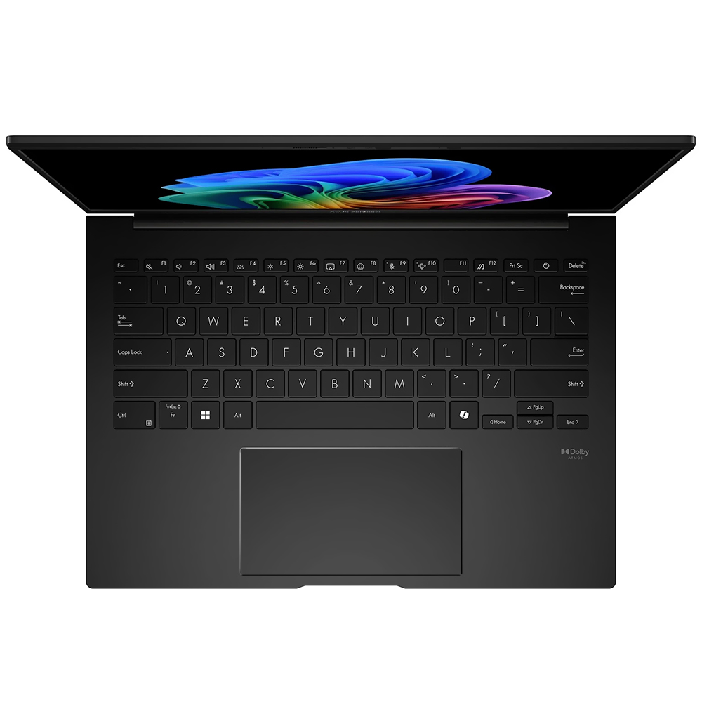 Notebook ASUS Zenbook 14 UM3406KA-WS79T AMD Ryzen AI 7 350 Tela Touch OLED WUXGA 14.0" / 32GB de RAM / 1TB SSD / Win11Home - Jade Preto (Inglês)