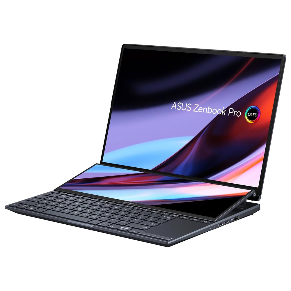 Notebook ASUS Zenbook Pro 14 Duo UX8402VU-AS96T Intel Core i9 13900H Tela Touch OLED WQ+ 14.0" / 32GB de RAM / 1TB SSD / GeForce RTX4050 6GB - Tech Preto (Inglês)