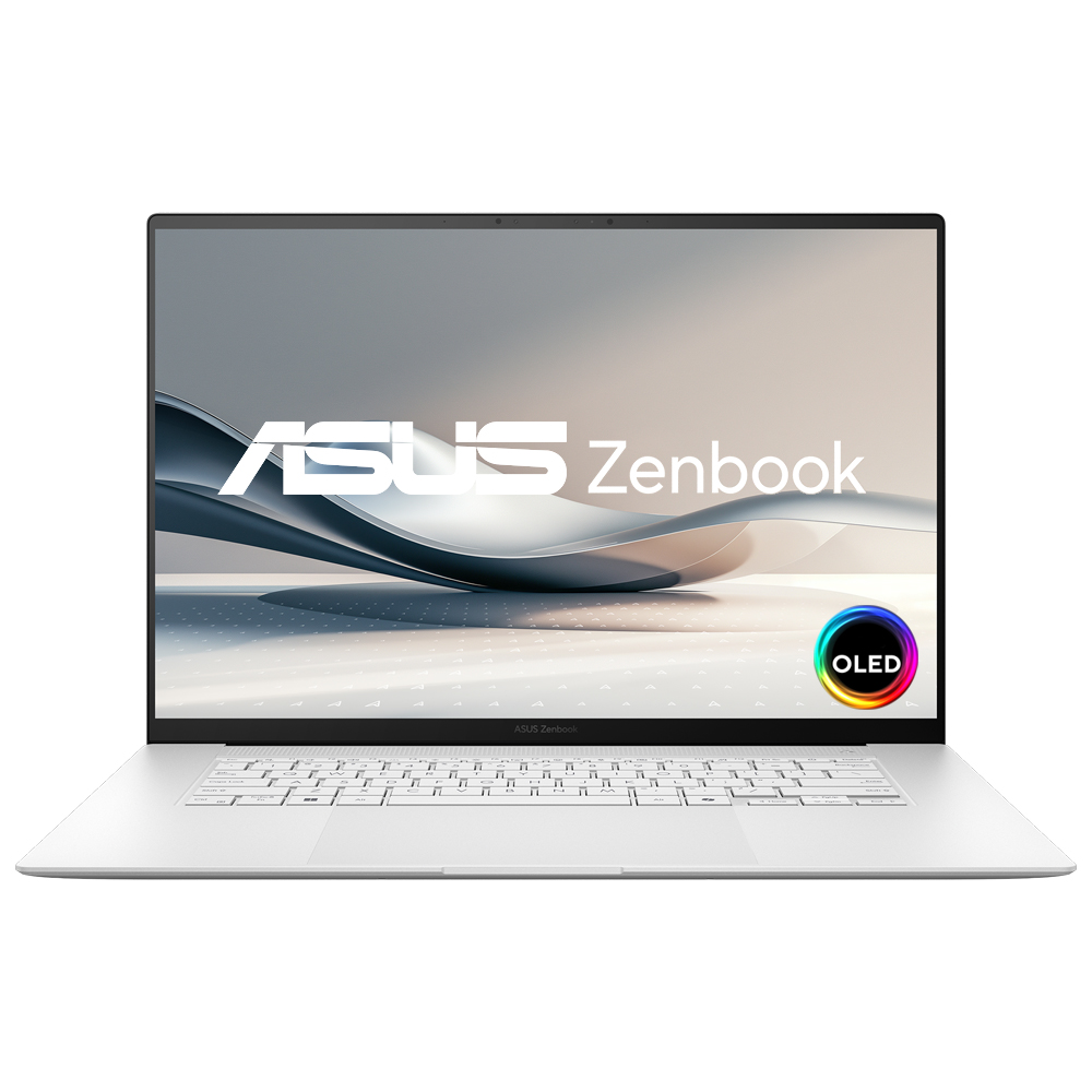 Notebook ASUS Zenbook S16 UM5606WA-S16.R3651TB AMD Ryzen AI 9 365 Tela Touch OLED WQ+ 16.0" / 24GB de RAM / 1TB SSD - Scandinavian Branco (Inglês)
