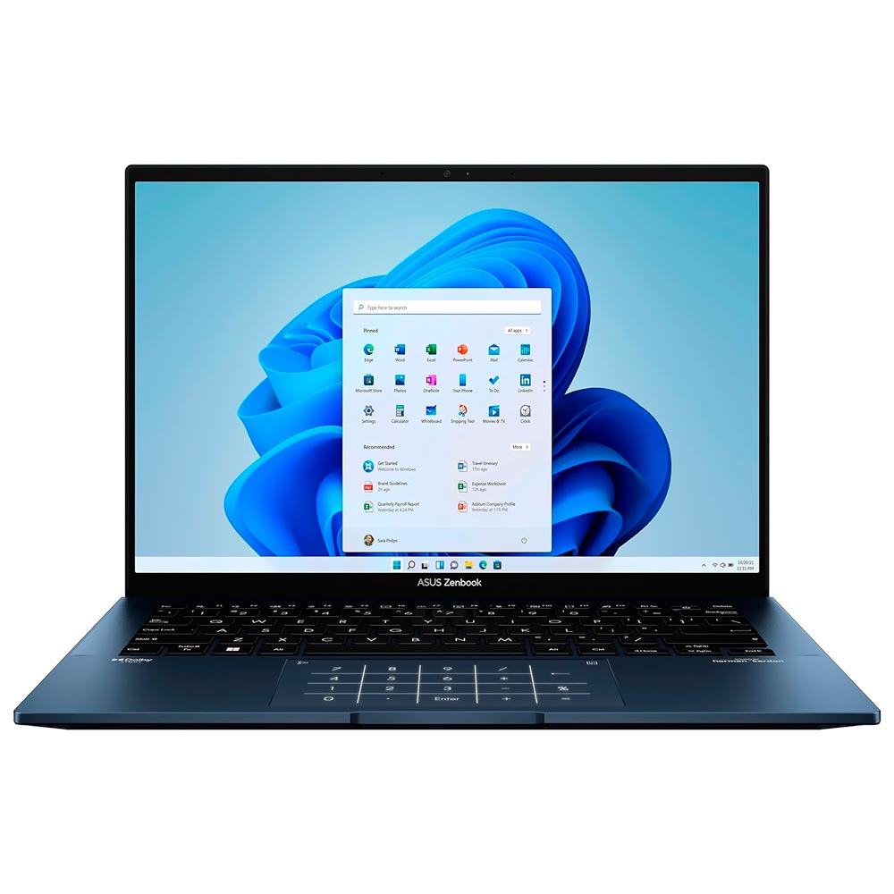 Notebook ASUS Zenbook UX3402ZA-KP374W Intel Core i5 1240P Tela WQXGA 14.0" / 16GB de RAM / 512GB SSD - Ponder Azul (Inglês)