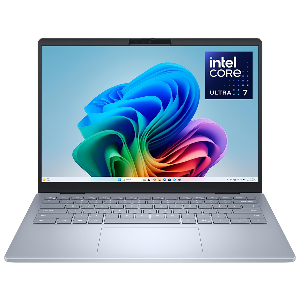 Notebook Dell 14 Plus DB14250 Intel Core Ultra 7 256V Tela QHD+ 14" / 16GB de RAM / 1TB SSD / Win11Home - Ice Azul (RN7CP) (Inglês)