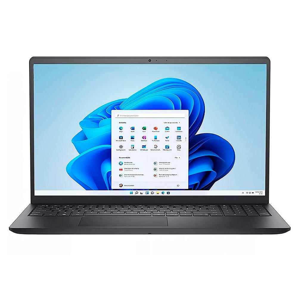 Notebook Dell 3000-3520 Intel Core i3 1215U Tela Full HD 15.6" / 8GB de RAM / 256GB SSD - Carbon Preto (Inglês)