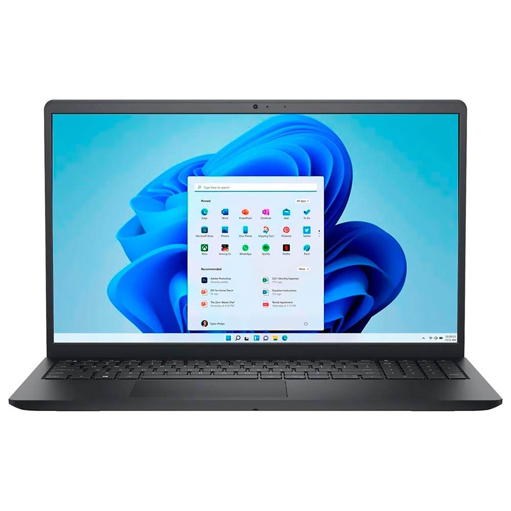Notebook Dell Inspiron 15 3000-3520 Intel Core i5 1235U Tela Full HD 15.6" / 8GB de RAM / 256GB SSD - Carbon Preto (Inglês)