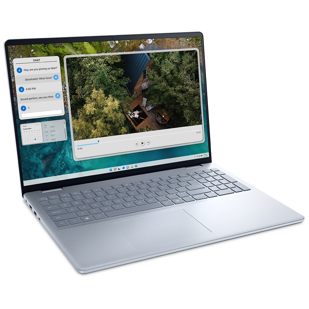 Notebook Dell Inspiron 16 5645-A722BLU-PUS AMD Ryzen AMD Ryzen 7 8840U Tela Touch Full HD+ 16" / 16GB de RAM / 1TB SSD - Ice Azul (Inglês)