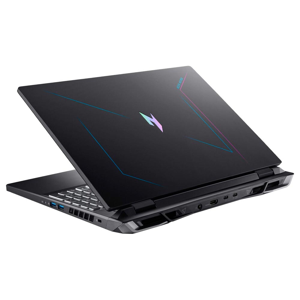 Notebook Gamer Acer Nitro 16 AN16-41-R148 AMD Ryzen 5 7640HS Tela WUXGA 16" / 8GB de RAM / 512GB SSD / GeForce RTX4050 6GB - Obsidian Preto (Inglês)