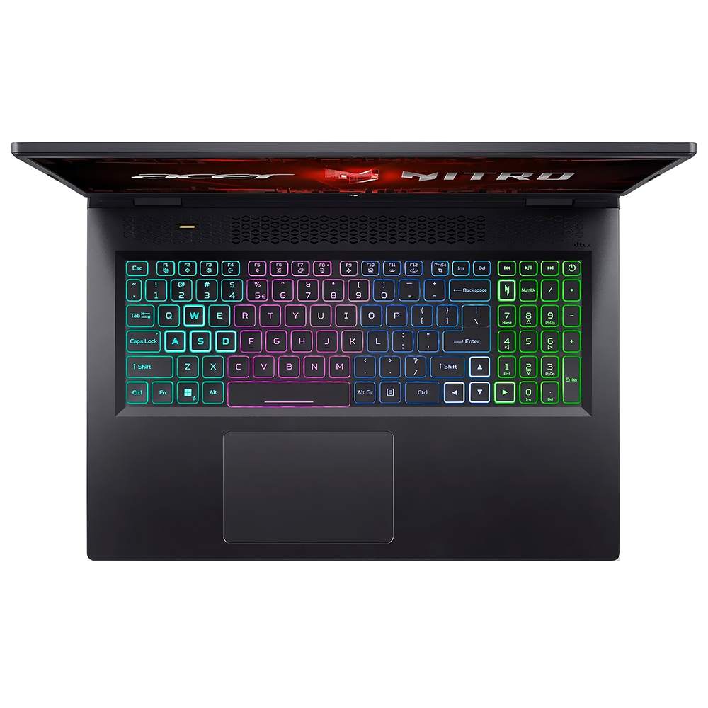 Notebook Gamer Acer Nitro 17 AN17-72-734A Intel Core i7 14650HX Tela Full HD 17.3" / 16GB de RAM / 1TB SSD / GeForce RTX4060 8GB - Obsidian Preto (Inglês)