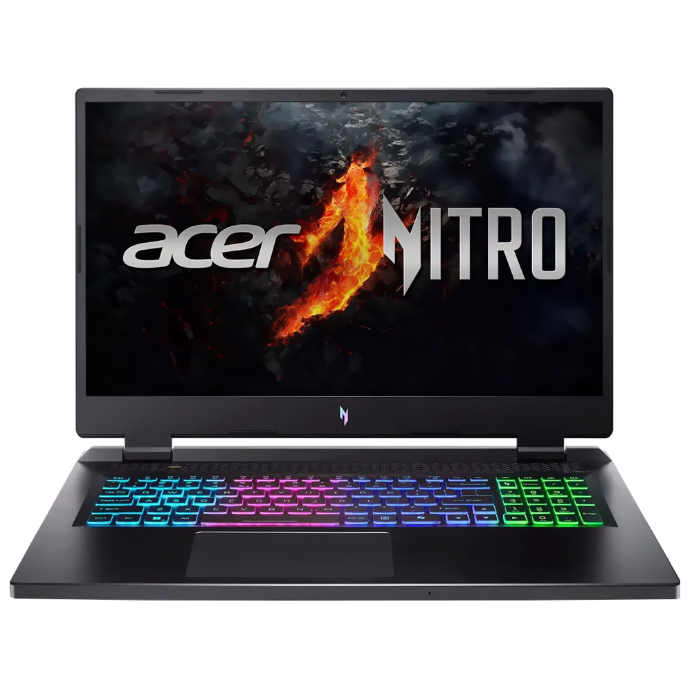 Notebook Gamer Acer Nitro 17 AN17-72-734A Intel Core i7 14650HX Tela Full HD 17.3" / 16GB de RAM / 1TB SSD / GeForce RTX4060 8GB - Obsidian Preto (Inglês)