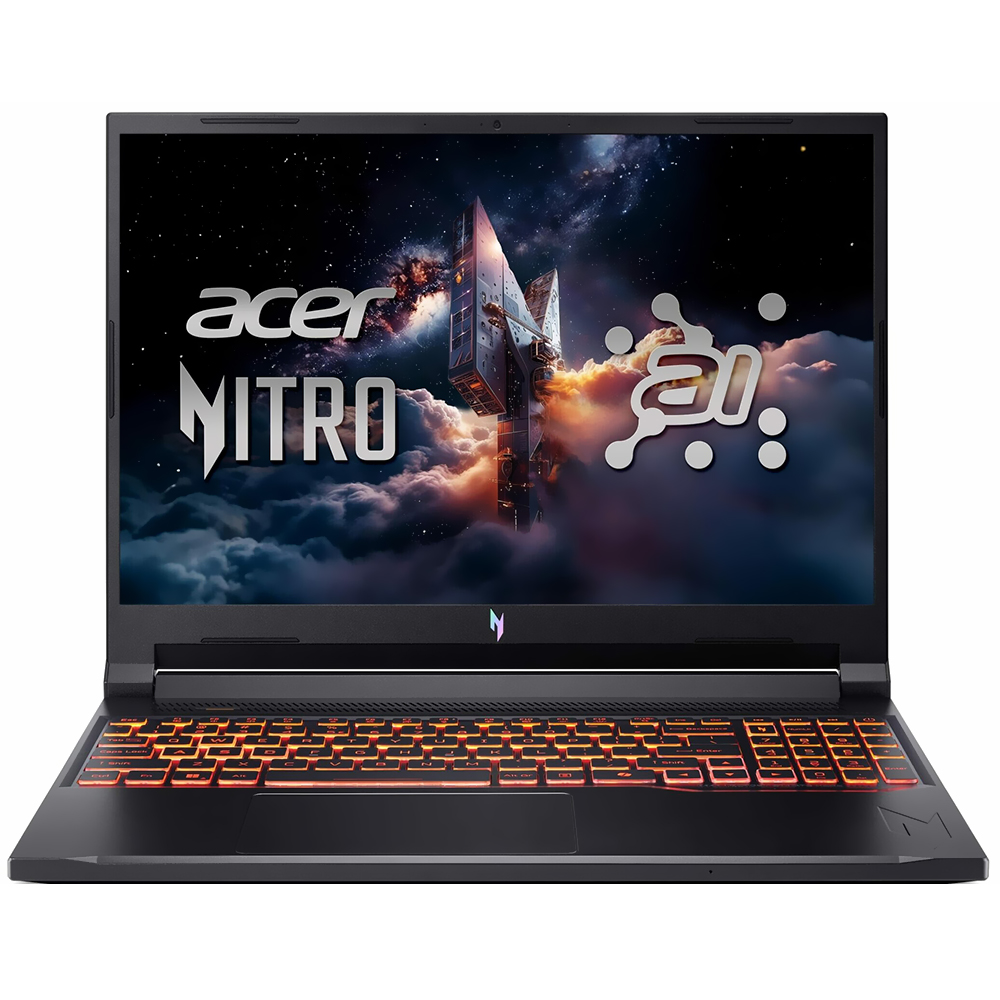 Notebook Gamer Acer Nitro V 16 AI ANV16-42-R96P AMD Ryzen 7 260 Tela WUXGA 16" / 16GB de RAM / 512GB SSD / Win11Home / GeForce RTX5050 8GB - Shale Preto (Inglês)
