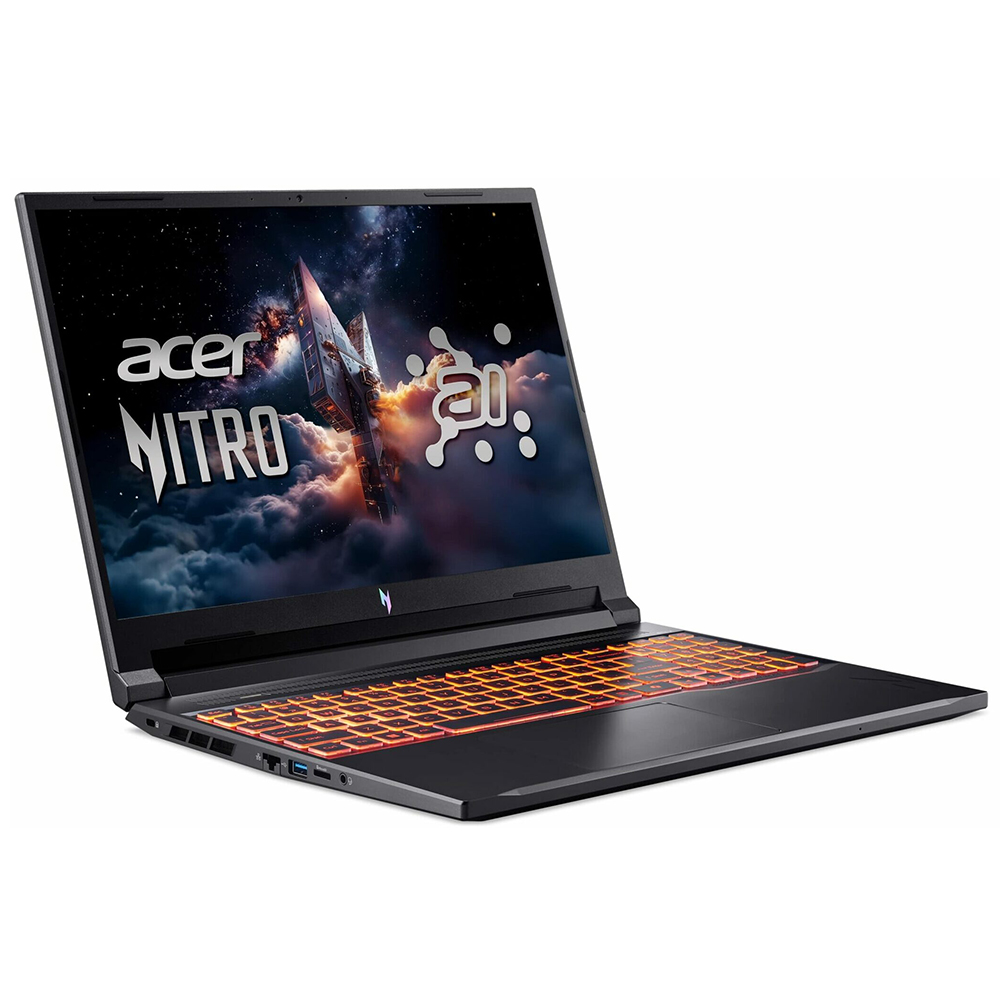 Notebook Gamer Acer Nitro V 16 AI ANV16-42-R96P AMD Ryzen 7 260 Tela WUXGA 16" / 16GB de RAM / 512GB SSD / Win11Home / GeForce RTX5050 8GB - Shale Preto (Inglês)