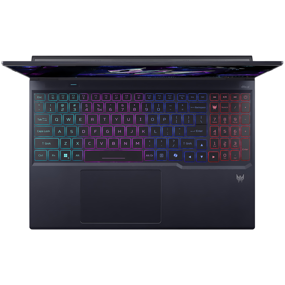 Notebook Gamer Acer Predator Helios Neo 16 AI PHN16-73-92X1 Intel Core Ultra 9 275HX Tela WQXGA 16" / 32GB de RAM / 1TB SSD / Win11Home / GeForce RTX5070TI 12GB - Abyssal Preto (Inglês)