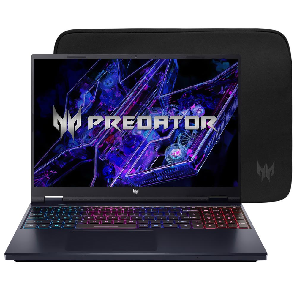 Notebook Gamer Acer Predator Helios Neo 16 PHN16-72-99PA Intel Core i9 14900HX Tela WUXGA 16" / 16GB de RAM / 1TB SSD / GeForce RTX4060 8GB - Abyssal Preto (Inglês)