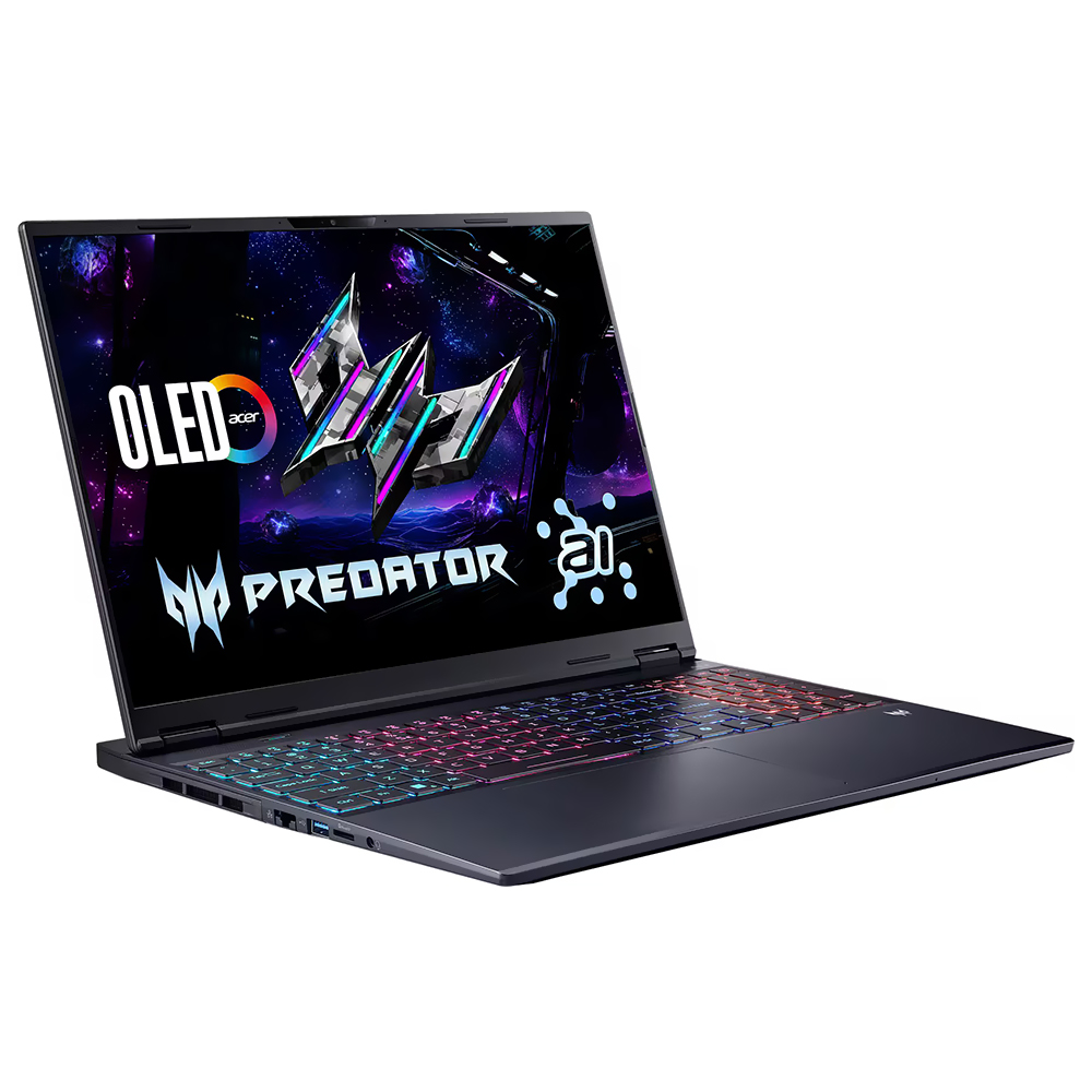 Notebook Gamer Acer Predator Helios Neo 16S AI PHN16S-71-91AW Intel Core Ultra 9 275HX Tela OLED 16" / 16GB de RAM / 1TB SSD / GeForce RTX5060 8GB - Obsidian Preto (Inglês)