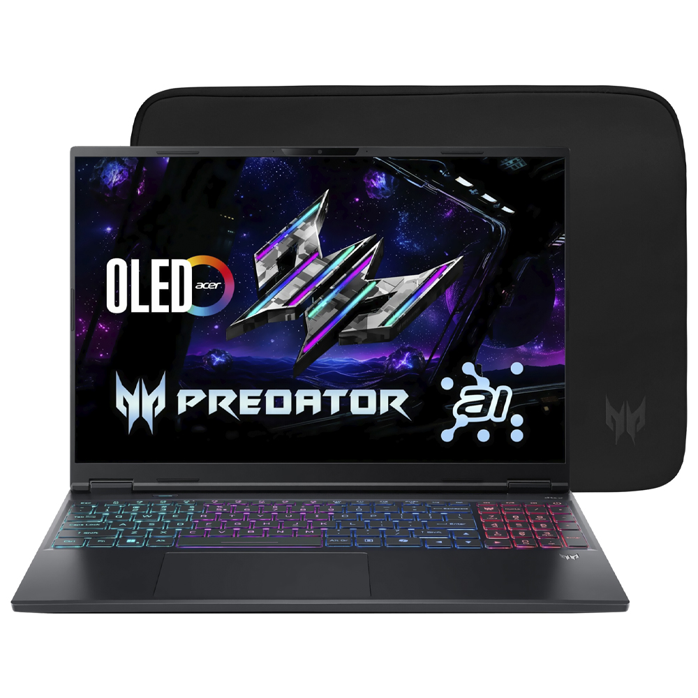 Notebook Gamer Acer Predator Helios Neo 16S AI PHN16S-71-98RF Intel Core Ultra 9 275HX Tela OLED 16" / 32GB de RAM / 1TB SSD / Win11Home / GeForce RTX5070TI 12GB - Obsidian Preto (Inglês)