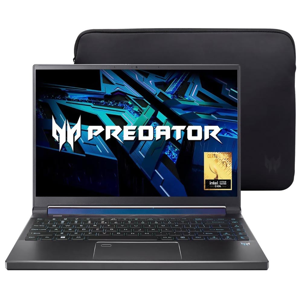 Notebook Gamer Acer Predator Triton 300 SE PT314-52S-747P Intel Core i7 12700H Tela WUXGA 14" / 16GB de RAM / 512GB SSD / GeForce RTX3060 6GB - Steel Titanium (Inglês)