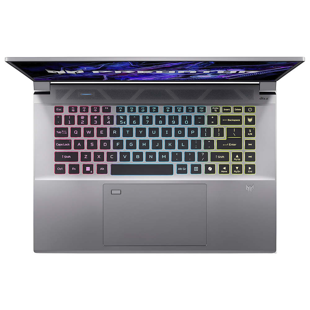 Notebook Gamer Acer Predator Triton Neo 16 PTN16-51-932N Intel Core Ultra 9 185H Tela WQXGA+ 3.2K 16" / 32GB de RAM / 1TB SSD / GeForce RTX4070 8GB - Sparkly Prata (Inglês)