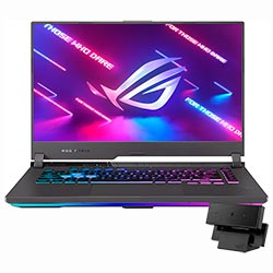 Notebook Gamer ASUS ROG Strix G513RC-HN053W AMD Ryzen 7 6800HS Tela Full HD 15.6" / 8GB de RAM / 512GB SSD / GeForce RTX3050 4GB - Eclipse Cinza (Espanhol)