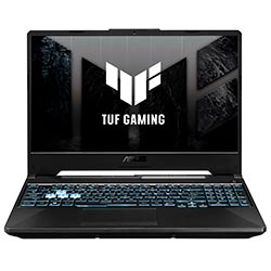 Notebook Gamer ASUS TUF FX506HF-HN014W Intel Core i5 11400H Tela Full HD 15.6" / 8GB de RAM / 512GB SSD / GeForce RTX2050 4GB - Graphite Preto (Inglês)