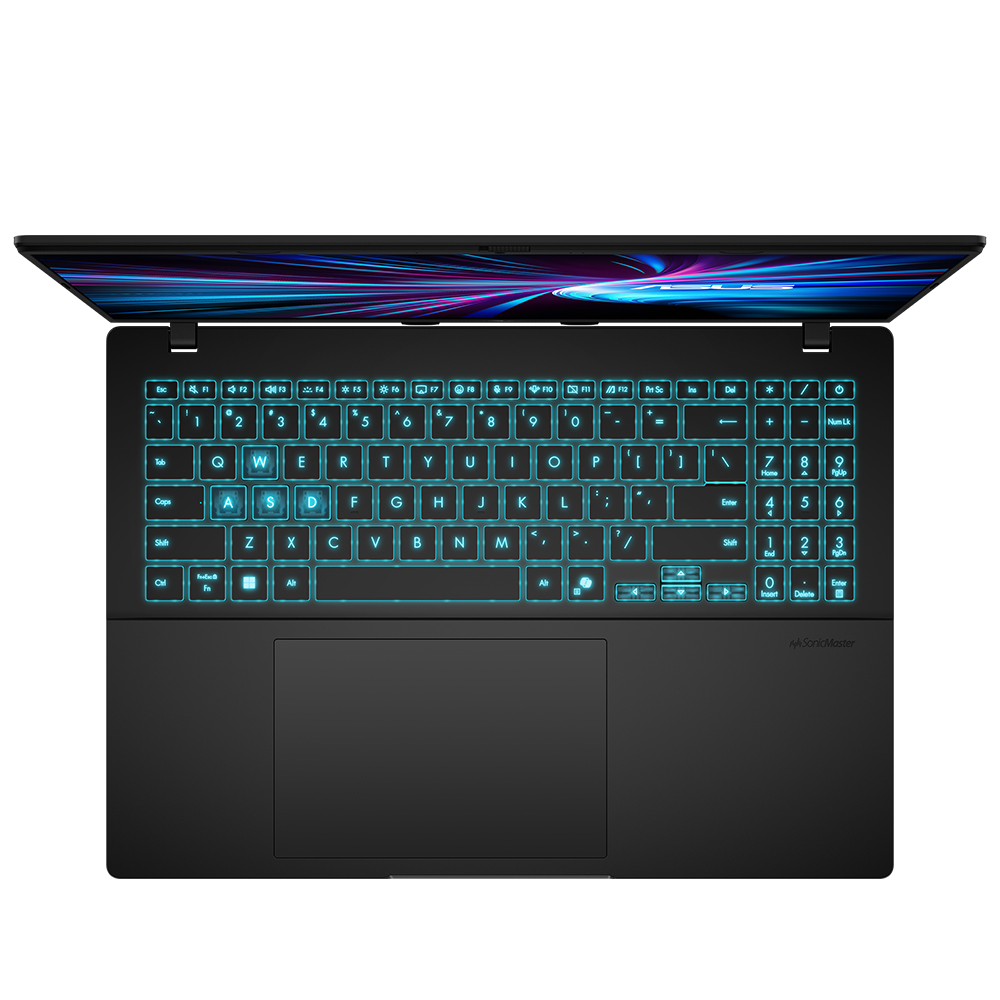 Notebook Gamer ASUS V16 V3607VU-RP247W Intel Core 7 240H Tela WUXGA 16.0" / 16GB de RAM / 1TB SSD / Win11Home / GeForce RTX4050 6GB - Matte Preto (Inglês)