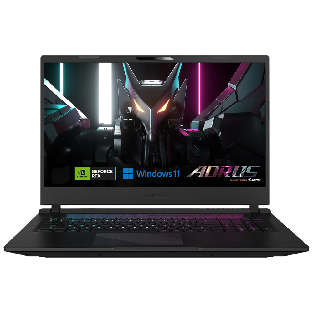 Notebook Gamer Gigabyte AORUS 15 9MF-E2BR383SH Intel Core i5 12500H Tela Full HD 15.6" / 8GB de RAM / 512GB SSD / Win11 / GeForce RTX4050 6GB - Preto (Português)