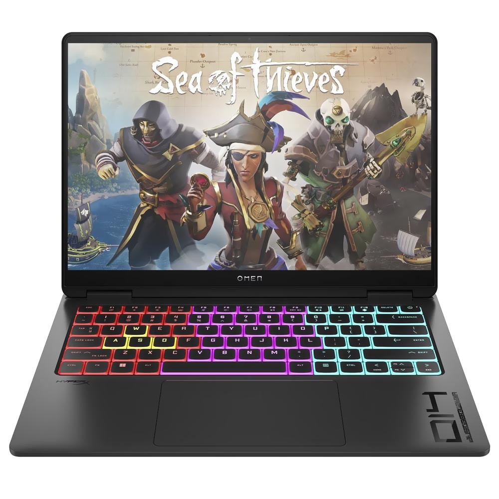 Notebook Gamer HP OMEN Transcend 14-FB0023DX Intel Core Ultra 9 185H Tela OLED UWVA 2.8K 14.0" / 32GB de RAM / 1TB SSD / GeForce RTX4070 8GB - Preto (Inglês)