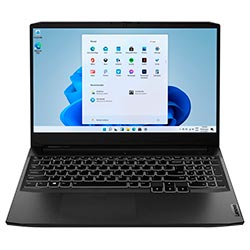Notebook Gamer Lenovo IdeaPad Gaming 3 15ACH6 AMD Ryzen 5 5600H Tela Full HD 15.6" / 8GB de RAM / 256GB SSD / GeForce RTX3050Ti 4GB - Shadow Preto (82K201XCUS)