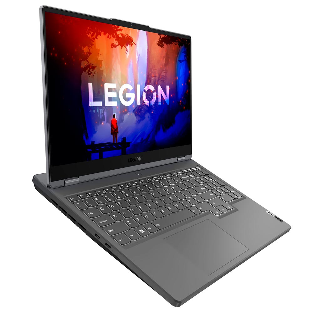 Notebook Gamer Lenovo Legion 5 15ARP8 AMD Ryzen 7 7735HS Tela WQHD 15.6" / 16GB de RAM / 512GB SSD / GeForce RTX4060 8GB - Storm Cinza (Inglês)